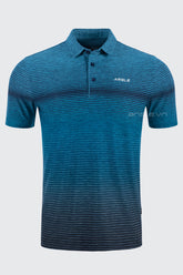 Áo Polo Golf Nam ARISLE Bossman Gradient Blue Stripe